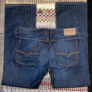 Men's Navy and Blue Jeans